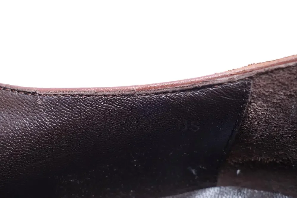 Ermenegildo Zegna Shoes Mens Size 10 Brown Leather Derby Dress Made In Italy